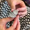 White Sapphire Paved Bold Cocktail Swirl Ring