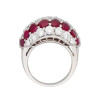 10.5ctw Ruby and White Sapphire Dome Ring