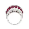 10.5ctw Ruby and White Sapphire Dome Ring