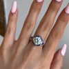 Art-Deco 3.8ct Round Cut Engagement Ring
