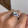 Art-Deco 3.8ct Round Cut Engagement Ring
