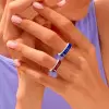 Invisible Set Ruby Square Shank Eternity Ring