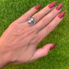 Art Deco Pear Cut Two Stone Engagement Ring