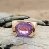 Classic 5ct Tension-Set Amethyst Cocktail Ring