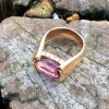 Classic 5ct Tension-Set Amethyst Cocktail Ring