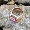 Classic 5ct Tension-Set Amethyst Cocktail Ring