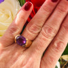 Classic 5ct Tension-Set Amethyst Cocktail Ring