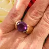 Classic 5ct Tension-Set Amethyst Cocktail Ring