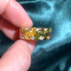 12ctw Pear Cut Multicolor Sapphire Rainbow Eternity Ring