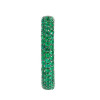 Emerald Inside and Out Paved Eternity Ring