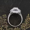 Antique Oval Cut White Sapphire Engagement Ring