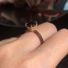 3ct Cushion Cut Black Sapphire Engagement Ring