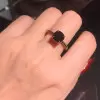 3ct Cushion Cut Black Sapphire Engagement Ring