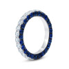 6ctw Color Block Three-Sided Eternity Ring
