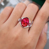 6ct Oval Cut Ruby Vintage Cocktail Ring