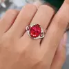 6ct Oval Cut Ruby Vintage Cocktail Ring