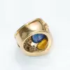 Heart Cut Yellow and Blue Sapphire Cocktail Ring