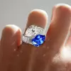7ctw Pear Cut Two Stone Bypass Cocktail Ring
