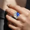 7ctw Pear Cut Two Stone Bypass Cocktail Ring