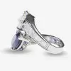 7ctw Pear Cut Two Stone Bypass Cocktail Ring