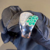 5ctw Round Cut Ruby Emerald Bypass Cocktail Ring