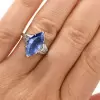 Marquise Cut Light Blue Sapphire Engagement Ring