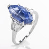 Marquise Cut Light Blue Sapphire Engagement Ring