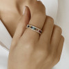 7.9ctw Princess Cut Multi Sapphire Eternity Ring