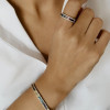 7.9ctw Princess Cut Multi Sapphire Eternity Ring