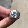 9.5ct Cushion Cut White Sapphire Matt Engagement Ring