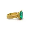 7ct Octagon Cut Emerald Vintage Cocktail Ring