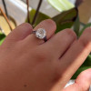 4.6ct Cushion Cut Art-Deco Engagement Ring