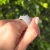3.8ct Horizontal Emerald Paved Cocktail Ring
