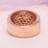 5ctw White Sapphire Paved Bold Wedding Band