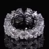7ctw Pear Cut Gradient Width Eternity Ring