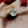 Vintage Round Cut Crown Setting Engagement Ring