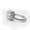 Vintage Round Cut Crown Setting Engagement Ring
