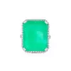 14ct Emerald Cut Emerald European Shank Engagement Ring