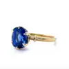 3.5ct Vintage Tanzanite Blue Sapphire Engagement Ring
