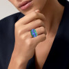 12ctw Tanzanite Blue and Green Sapphire Cocktail Ring