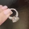 8.5ct Round Cut White Sapphire Paved Engagement Ring