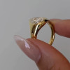 3ct Pear Cut White Sapphire Classic Engagement Ring