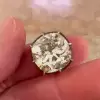 12ct Cuhsion Cut White Sapphire Enamel Engagement Ring
