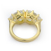 10.8ct Pear Cut White Sapphire Two-Stone Engagement Ring