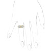10.8ct Pear Cut White Sapphire Two-Stone Engagement Ring