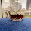 9ctw Emerald Cut and Round Cut Bold Wedding Band
