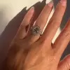 2.7ct Round Cut Morganite Pink Sapphire Engagement Ring