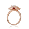 2.7ct Round Cut Morganite Pink Sapphire Engagement Ring