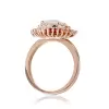 2.7ct Round Cut Morganite Pink Sapphire Engagement Ring