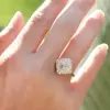 2.7ct Round Cut Morganite Pink Sapphire Engagement Ring